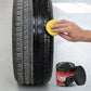 ⏳🚗 PROMO LIMITÉE 50% ! Cirage Brillant pour Pneus/Jantes Noir – Formule à Séchage Rapide, Protection Durable, Effet Hydrophobe, 100g avec Éponge Applicateur, Restaure l'Éclat des Pneus ✨