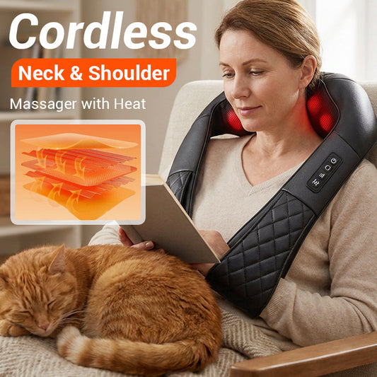 Cordless Neck & Shoulder Massager with Heat