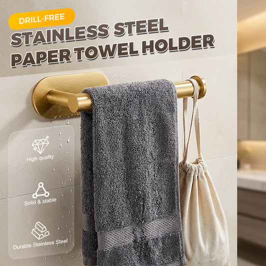 Drill-Free Stainless Steel Paper Towel Holder