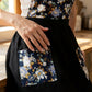 Floral Cotton Kitchen Apron with Pockets