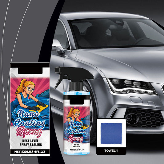 Effective Polish Spray for Car with Towel
