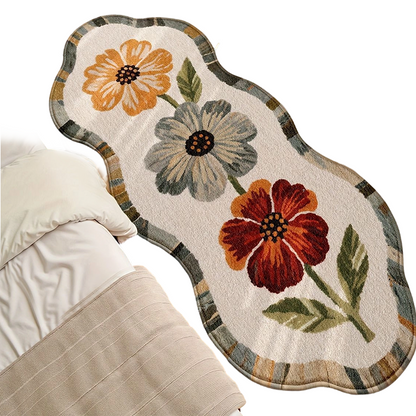 🌸Soft Floral Print Floor Rug