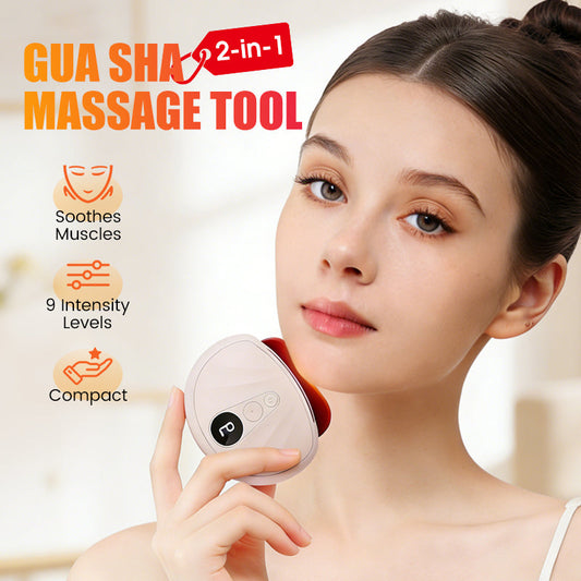Herramienta de masaje facial y corporal Gua Sha 2 en 1
