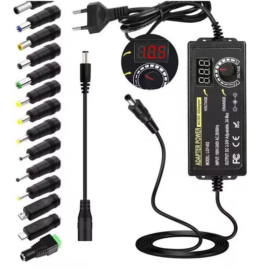 🔌 PROMO FLASH : 50% DE RÉDUCTION ! Adaptateur Secteur Universel – Tension Réglable 3V-24V, Écran Numérique & Protection de Sécurité Complète for une Alimentation Fiable et Polyvalente ✨⚡