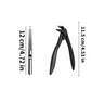 ✂️👵✨ PROMO LIMITÉE 50% ! Coupe-Ongles pour Seniors et Personnes à Mobilité Réduite – Ouverture Extra-Large, Récupérateur de Rognures, Prise Ergonomique Antidérapante, Acier Inoxydable (Argent/Noir) 🛡️