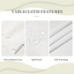 🌺🎀 50 % DE RÉDUCTION ! ✨ Nappe Fleurie en Relief Imperméable – Polyester Haute Densité – Anti-Tache & Lavable en Machine pour Salle à manger Élégante 🍽️