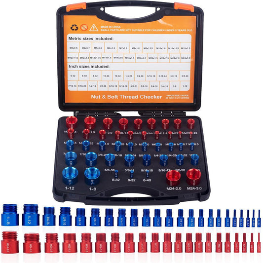 🔩🛠️ PROMO FLASH : 50% DE RÉDUCTION ! Calibre Vérificateur de Filetage Écrous & Boulons 2-en-1 – Acier Trempé, Métrique & Impérial, Gravure Laser for une Identification Précise des Filetages ✨