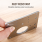 🔧 PROMO FLASH : 50% DE RÉDUCTION ! Plaque de Réparation de Charnière en Acier Inoxydable – Renfort Double Face, Installation Facile & Résistante à la Rouille for des Portes de Placard Stabilisées Sans Remplacement ✨🚪