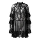 👗✨ PROMO LIMITÉE 50% ! Robe Femme Dentelle Ajourée – Manches Volantées, Coupe Fluide, 2 Couleurs, 5 Tailles, Parfaite Soirée & Bohème 🌹