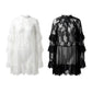 👗✨ PROMO LIMITÉE 50% ! Robe Femme Dentelle Ajourée – Manches Volantées, Coupe Fluide, 2 Couleurs, 5 Tailles, Parfaite Soirée & Bohème 🌹