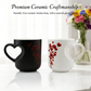 📢 50 % DE RÉDUCTION !!! ⏰ Mug en Céramique à Couleur Changeante avec Anse en Forme de Cœur – 325 ml – Révélation Thermique >60°C pour Café et Thé 💝✨