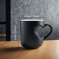📢 50 % DE RÉDUCTION !!! ⏰ Mug en Céramique à Couleur Changeante avec Anse en Forme de Cœur – 325 ml – Révélation Thermique >60°C pour Café et Thé 💝✨