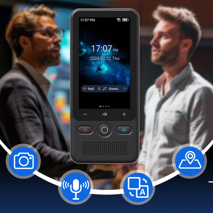 📢⏰📲 PROMO -50% ! Traducteur Portable 2-en-1 – 138 Langues Hors Ligne, Traduction Photo/Voix, Écran 3" (Autonomie Longue)