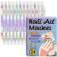 🥳 Grande promotion 2026 🥳💞 Plus de 50 000 unités vendues ! ✨🎨 55 % de rabais ! Stylo à ongles à double embout — Séchage rapide, sans lampe UV. Embout fin et pinceau. 12 ou 24 couleurs éclatantes. 💅🖌️