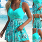👙💖 PROMO SPÉCIALE : Achetez-en 2 = -5% + Livraison Gratuite | Achetez-en 3 = -10% + Livraison Gratuite ! Maillot de Bain 2 Pièces Femme – Haut Bretelles + Shorty Ajusté, Taille Haute, Bretelles Réglables, Tissu Séchage Rapide, Tailles S-4XL