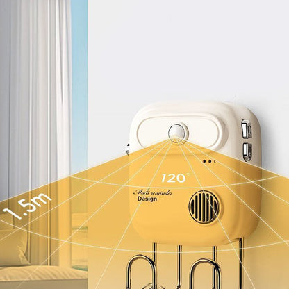 🎤 50% DE RÉDUCTION ! 🏠 Capteur Infrarouge Intelligent avec Rappel Vocal Enregistrable – ABS – Détection 1,5 m & Message Personnalisable pour Entrée Organisée 🔊