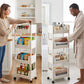 📢 50% DE RÉDUCTION ! ⏰ Chariot de Rangement à Roulettes Multi-Niveaux – PP – 2/3/4/5 Niveaux & Fentes Étroites for Cuisine & Salle de Bain