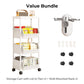 📢 50% DE RÉDUCTION ! ⏰ Chariot de Rangement à Roulettes Multi-Niveaux – PP – 2/3/4/5 Niveaux & Fentes Étroites for Cuisine & Salle de Bain