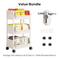 📢 50% DE RÉDUCTION ! ⏰ Chariot de Rangement à Roulettes Multi-Niveaux – PP – 2/3/4/5 Niveaux & Fentes Étroites for Cuisine & Salle de Bain