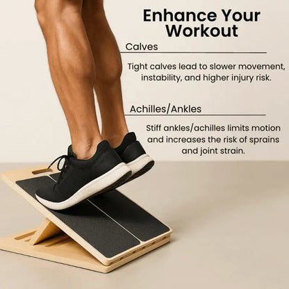 🏋️ PROMO FLASH : 50% DE RÉDUCTION ! Planche Stretching Mollets en Bois Massif – Inclinaison Réglable 5 Niveaux, Surface Antidérapante & Pliable for des Étirements Sûrs et Efficaces à la Maison, au Bureau ou en Salle ✨