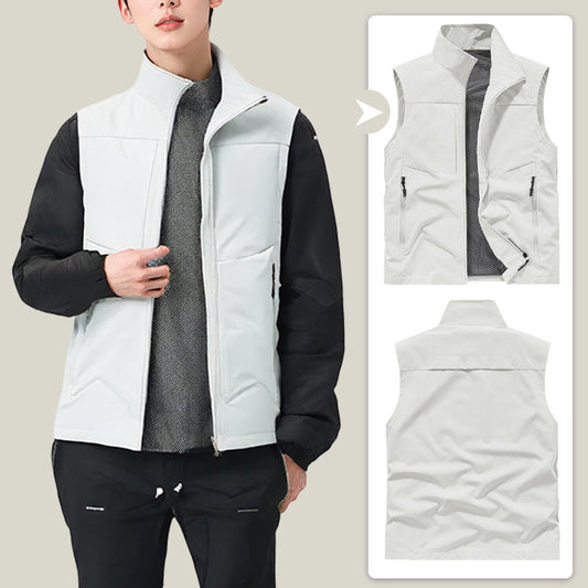 Cómodo chaleco de secado rápido con bolsillos para hombre