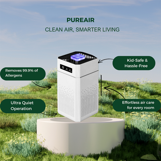 🌿💨 PROMO FLASH 50% ! Purificateur d'Air Maison 80m² – Filtre HEPA H11, CADR 400m³/h, Ioniseur, Silencieux, Économe, Pour Allergènes & Odeurs ✨