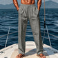 👖✨ PROMO FLASH 50% ! Pantalon Lin Homme – Ample, Respirant, Ceinture Réglable, 6 Coloris, Tailles S-3XL, Idéal Été & Bureau