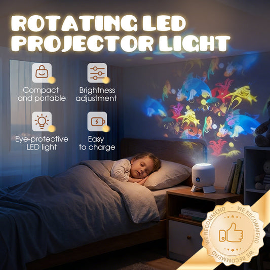 🌊✨ PROMO FLASH 50% ! Projecteur Magique Ambiance Océan – Images Rotatives Dynamiques, Luminosité Réglable, USB Rechargeable, Design Compact 🐠