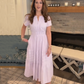 👗 PROMO -50% ! ⏰ Robe Longue Femme Col V Manches Courtes – Coton Respirant, Silhouette Fluide Flatteuse, Texture Plissée Élégante · 6 Coloris · S–2XL (EU 36-46) ✨