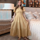 👗 PROMO -50% ! ⏰ Robe Longue Femme Col V Manches Courtes – Coton Respirant, Silhouette Fluide Flatteuse, Texture Plissée Élégante · 6 Coloris · S–2XL (EU 36-46) ✨