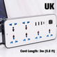 🔌 50% DE RÉDUCTION ! ⚡ Multiprise avec Longue Rallonge – PP & Cuivre – USB & Protection Surtension for Bureau & Maison