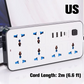 🔌 50% DE RÉDUCTION ! ⚡ Multiprise avec Longue Rallonge – PP & Cuivre – USB & Protection Surtension for Bureau & Maison