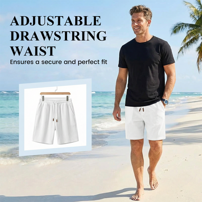 🩳💪 PROMO FLASH 50% ! Short Homme Tissu Gaufré Cordon – Respirant, Léger, Ceinture Élastique, 10 Couleurs, Tailles S-3XL, Idéal Sport & Loisirs ☀️