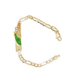 💐 50% DE RÉDUCTION – OFFRE FLASH ! 🎁 Bracelet Chaîne Figaro – Alliage Doré – Icône Religieuse & Fermoir Sécurisé for Homme & Femme