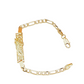 💐 50% DE RÉDUCTION – OFFRE FLASH ! 🎁 Bracelet Chaîne Figaro – Alliage Doré – Icône Religieuse & Fermoir Sécurisé for Homme & Femme