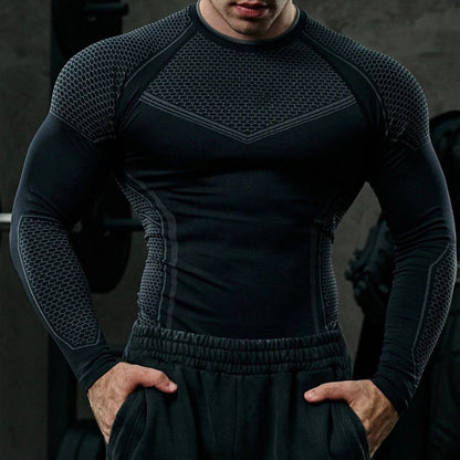 Camiseta de manga larga para entrenamiento de hombre