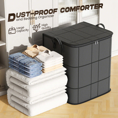 📢⏰🌿 PROMO FLASH 50% ! Housse de Rangement pour Couette & Linge de Lit – Tissu Non Tissé Durable, Fermeture Éclair, Poignées Renforcées, 4 Tailles (S-XL), Pliable ✨