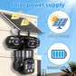 📹☀️ PROMO FLASH 50% ! Caméra de Surveillance Extérieure Wi-Fi 6K 9MP Triple Objectifs – Alimentation Solaire, PTZ 360°, Vision Nuit Couleur, Détection de Mouvement, Audio Bidirectionnel, IP66 🌳