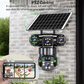 📹☀️ PROMO FLASH 50% ! Caméra de Surveillance Extérieure Wi-Fi 6K 9MP Triple Objectifs – Alimentation Solaire, PTZ 360°, Vision Nuit Couleur, Détection de Mouvement, Audio Bidirectionnel, IP66 🌳