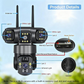 📹☀️ PROMO FLASH 50% ! Caméra de Surveillance Extérieure Wi-Fi 6K 9MP Triple Objectifs – Alimentation Solaire, PTZ 360°, Vision Nuit Couleur, Détection de Mouvement, Audio Bidirectionnel, IP66 🌳