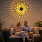 🏆🎁 PROMO FLASH 50% ! Lampe Murale Solaire Mandala Extérieur – Projecteur Lumière Jardin, IP65, Capteur Auto, Fer Forgé, 1/2/4 Pièces, Idéale Terrasse & Clôture 🌙