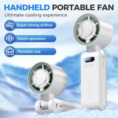 ❄️ PROMO FLASH : 50% DE RÉDUCTION ! 💨 Ventilateur Brumisateur Personnel – ABS – 199 Vitesses & Compartiment à Glace for Plein Air & Bureau 🏖️