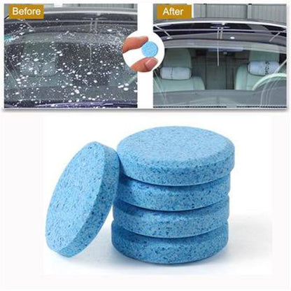 🚗 PROMO FLASH : 50% DE RÉDUCTION ! 🧼 Tablettes Nettoyantes pour Vitres – Anti-Buée & Sans Traces – 12 Pièces/Tube, Bleu ou Rose for Pare-Brise Parfait ✨
