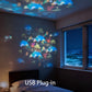 💐🌌🐟 PROMO LIMITÉE 50% ! Projecteur LED Océan avec/ sans Enceinte Bluetooth – Projection Dynamique, Luminosité Réglable, Rotation, Ambiance Apaisante pour Chambre & Salon ✨