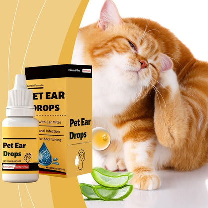 🐶 PROMO FLASH : 50% DE RÉDUCTION ! 🐱 Gouttes Auriculaires Douces – 20 ml – Extrait Naturel & Apaise les Démangeaisons for Chiens & Chats 🧴