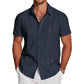 👔 PROMO LIMITÉE 50% DE RÉDUCTION ! 💥 Chemise Décontractée Manches Courtes – Coupe Structurée, Respirante, Polyvalente ✨