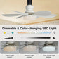 🌀 PROMO LIMITÉE 50% DE RÉDUCTION ! 💡 Ventilateur Suspendu Portable 2-en-1 avec Télécommande – Ventilation & Éclairage LED, Installation Instantanée 🏠