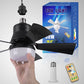 🌀 PROMO LIMITÉE 50% DE RÉDUCTION ! 💡 Ventilateur Suspendu Portable 2-en-1 avec Télécommande – Ventilation & Éclairage LED, Installation Instantanée 🏠