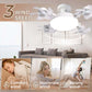 💡🌬️ PROMO FLASH 50% ! Ventilateur de Plafond LED avec Télécommande – Pales Repliables, Éclairage Réglable (Blanc/Neutre/Chaud), Minuterie, Culot E27, 50W, Installation Facile 🏠