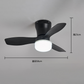 💡🌬️ PROMO FLASH 50% ! Ventilateur de Plafond LED avec Télécommande – Pales Repliables, Éclairage Réglable (Blanc/Neutre/Chaud), Minuterie, Culot E27, 50W, Installation Facile 🏠